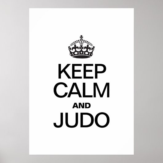 HOP CALM EN JUDO POSTER (Voorkant)