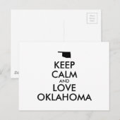 HOP CALM EN LOVE OKLAHOMA BRIEFKAART (Voorkant / Achterkant)