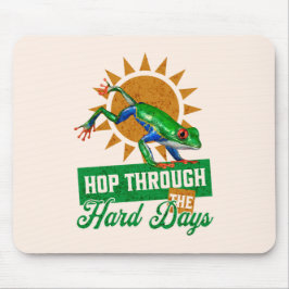 Hop door de moeilijke dagen Amazon Tree Frog Muismat