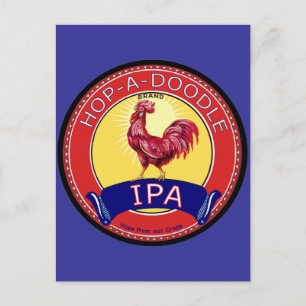 Hop een Doodle IPA Bier Briefkaart