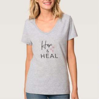 Hop en herstel retro wilde bloem grafische T-shirt