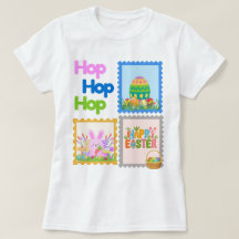 Hop Hop Hop Mooie Paas Collage T-shirt