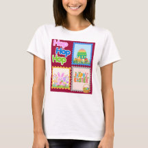 Hop Hop Hop Mooie Pasen Dames T-Shirt