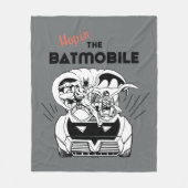 Hop in de Batmobile Fleece Deken (Voorkant)