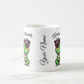 Hop in Happiness met onze Schattige Keramische Kik Koffiemok (Center)