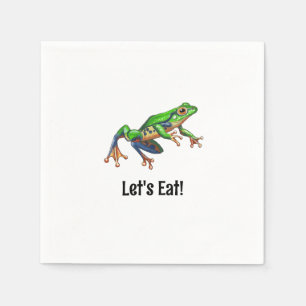 Hop On Over Frog Verjaardag Servet