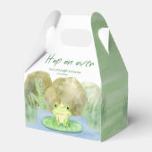 Hop on over Waterverf Princess Frog Baby shower Bedankdoosjes (Achterkant)