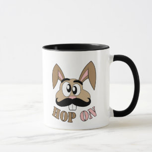 Hop op snor konijn mok