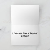 Hop-py Birthday Kaart (Binnen)