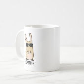 Hop Stuff Funny Bunny Rabbit Pun Koffiemok (Voorkant links)