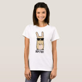 Hop Stuff Funny Bunny Rabbit Pun T-shirt (Voorkant volledig)
