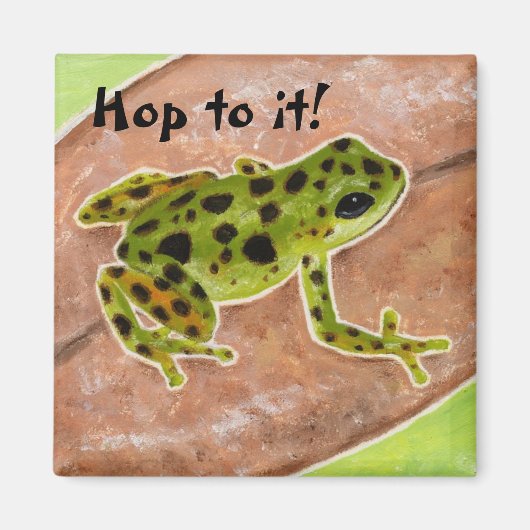 "Hop To It", aimant de rappel de rougeole (Devant)