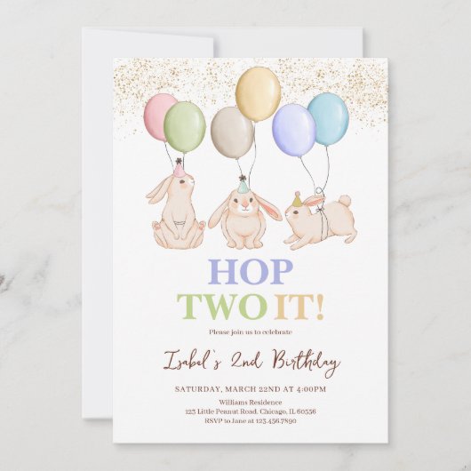 Hop Two IT Tweede Paasdag Kaart (Voorkant)