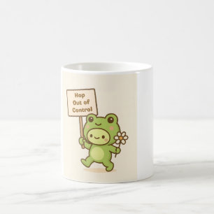 HOP Uit de Hand Lopende Kikker Schattig Whimsical Magische Mok