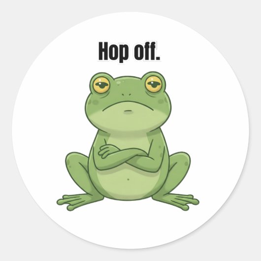 Hop uit ronde sticker (Voorkant)