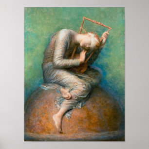 Hope, 1886 by George Frederic Watts Poster