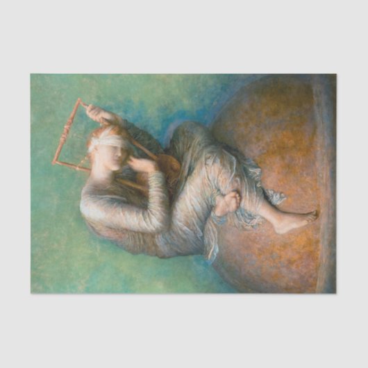 Hope, 1886 door George Frederic Watts Tissuepapier (Voorkant)