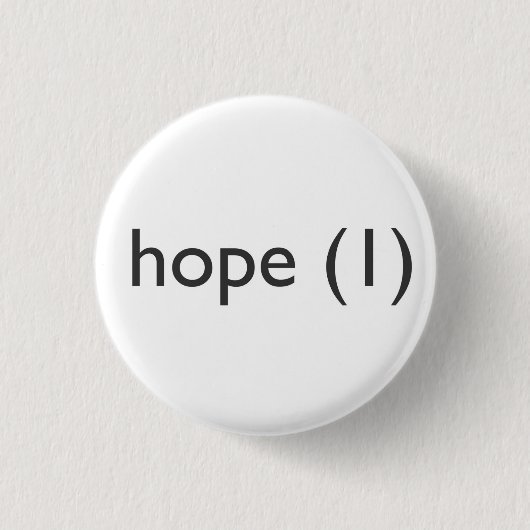 Hope (1), Button (Voorkant)