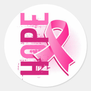 Hope 2 Breast Cancer Ronde Sticker
