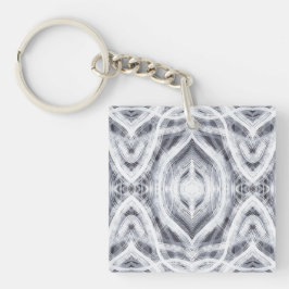 Hope Abstract Black and White Watercolor Art Sleutelhanger