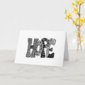 HOPE als Inspirerend acroniem Kaart (Gele Bloem)