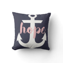 Hope Anchor Pillow - marine