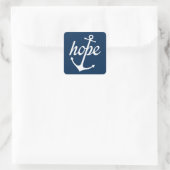 Hope Anchors The Soul (Hebrews 6:19) Vierkante Sticker (Tas)