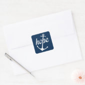 Hope Anchors The Soul (Hebrews 6:19) Vierkante Sticker (Envelop)