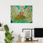 Hope Angel Art Poster Print (Thuiskantoor)