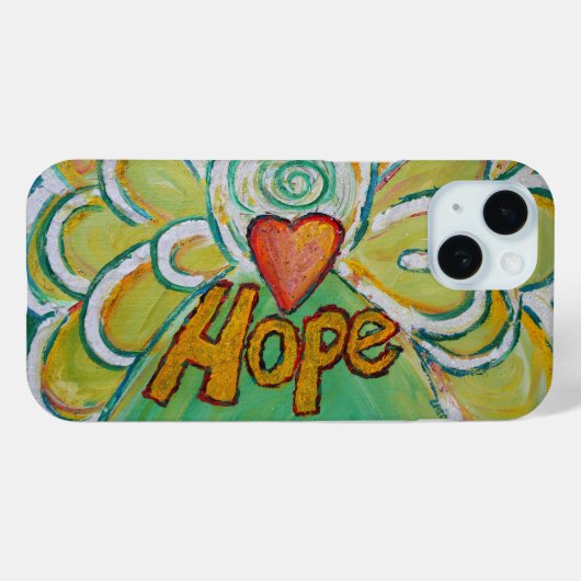 Hope Angel Word Art coque iphone personnalisé (Verso (horizontal))