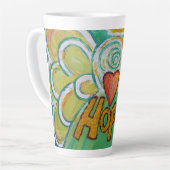 Hope Angel Word Art Custom Latte Mug Cup (Angle gauche)