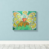 Hope Angel Word Art Peinture Toile Enveloppé (Insitu (Plancher de Bois))