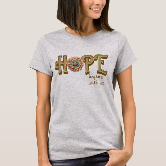 Hope begint bij ons T-shirt (Voorkant)
