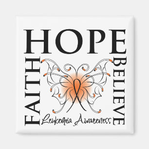 Hope Believe Faith - Leukemie Magneet
