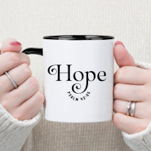 Hope Bijbelvers Christelijke Koffiemok