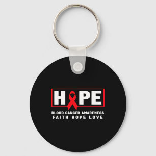 Hope Blood Cancer - Red Ribbon Blood Cancer Awaren Sleutelhanger