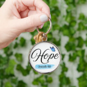 Hope Blue Butterfly Sleutelhanger (Hand)