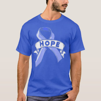 Hope Blue Ribbon Child Abuse Prevention maand Awar T-shirt