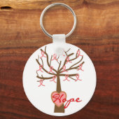 "Hope", Breast Cancer Awareness Gifts Sleutelhanger (Voorkant)