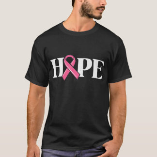 Hope Breast Cancer Ribbon Awareness T-shirt