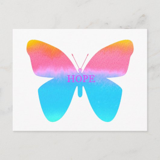 Hope Butterfly Briefkaart (Voorkant)