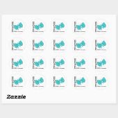Hope Butterfly PCOS Ronde Sticker (Vel)