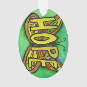 Hope Butterfly Word Art Cadeau de vacances