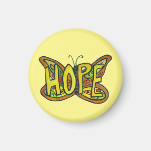Hope Butterfly Word Art Magnets inspirants