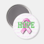 Hope Cancer du sein Pink Ribbon Magnet (Recto/Verso)