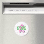 Hope Cancer du sein Pink Ribbon Magnet (In Situ (Lave-vaisselle))