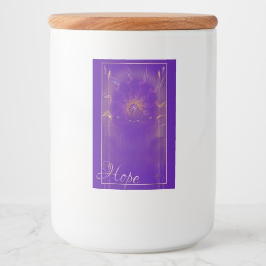 Hope Canister Voedselcontainer Etiket (Voorkant)