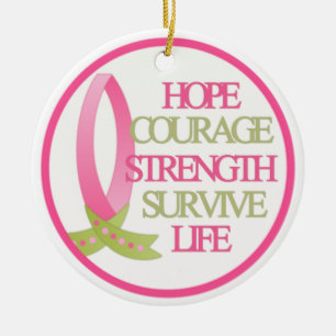 Hope Courage Sterkte Survive Sterkte Keramisch Ornament