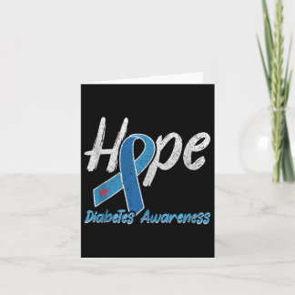 Hope Diabetes Awareness T-shirt  Kaart
