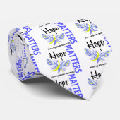 Hope doet Butterfly Down Syndrome Stropdas (Opgerold)